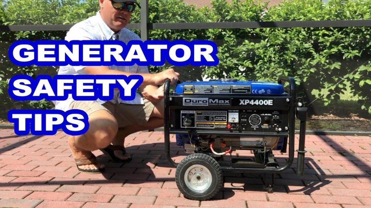 Generator safety tips