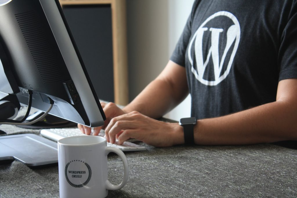 Wordpress user in action