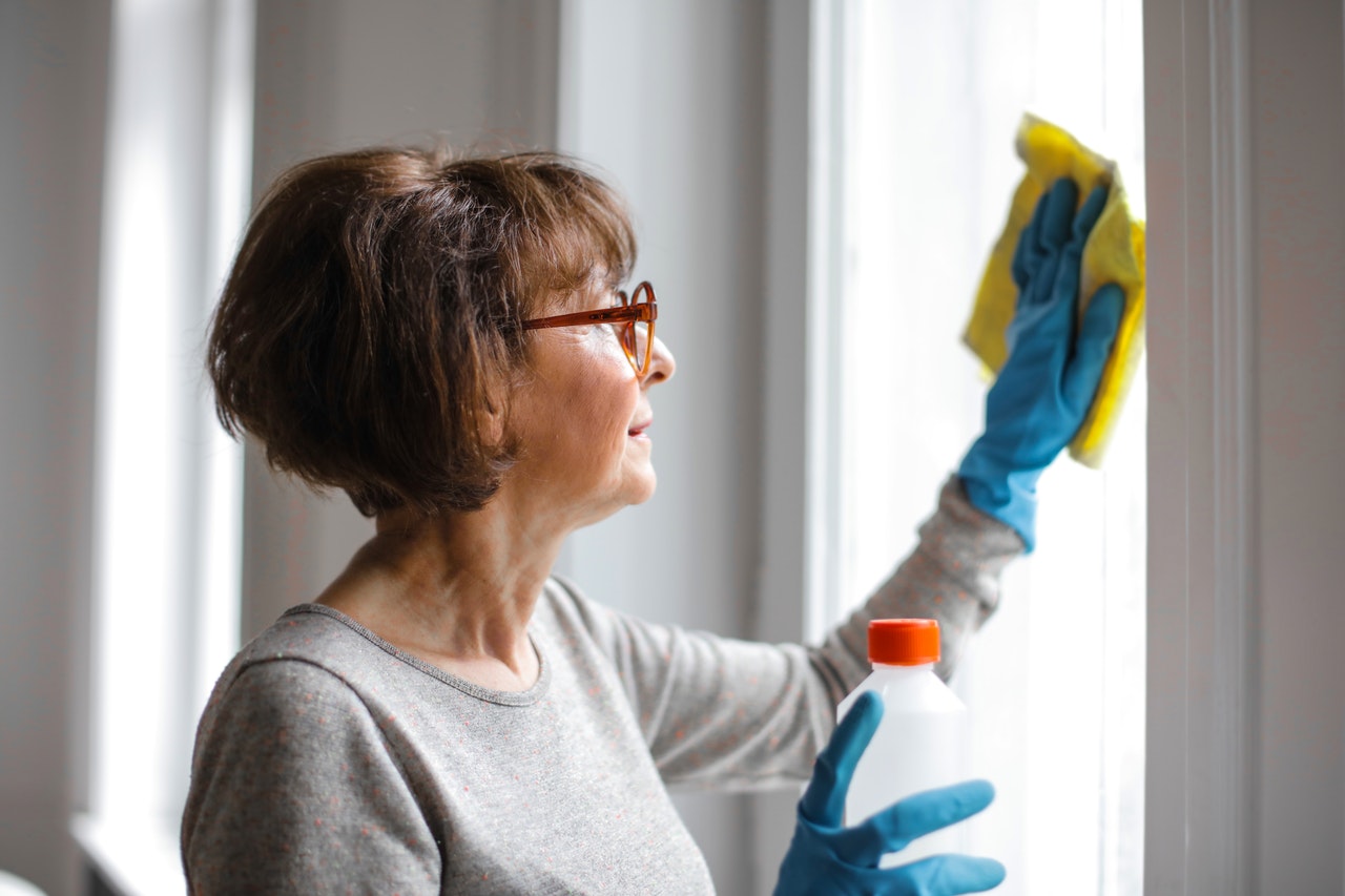 Commercial cleaning removes germs